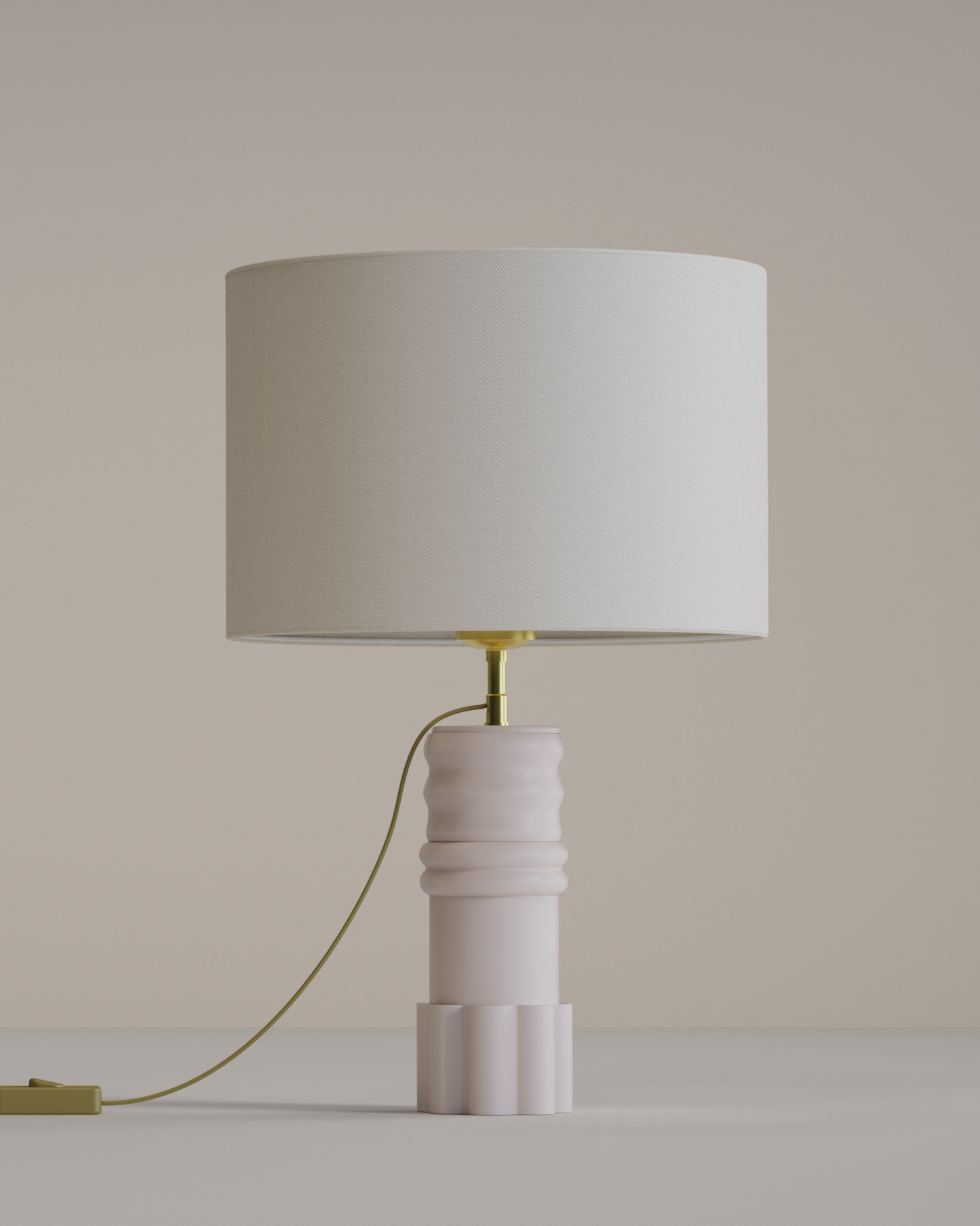 Lampe Sentinelle Blanche Illari mise en valeur.
